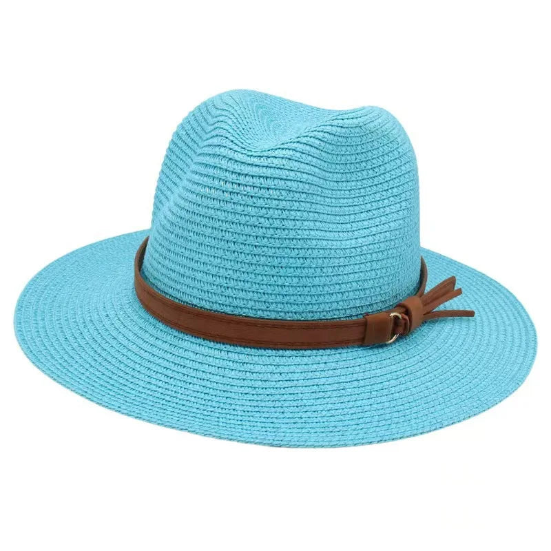 Panama-Strohhut mit Gelbem Band – Atmungsaktiver Sommer-Strandhut