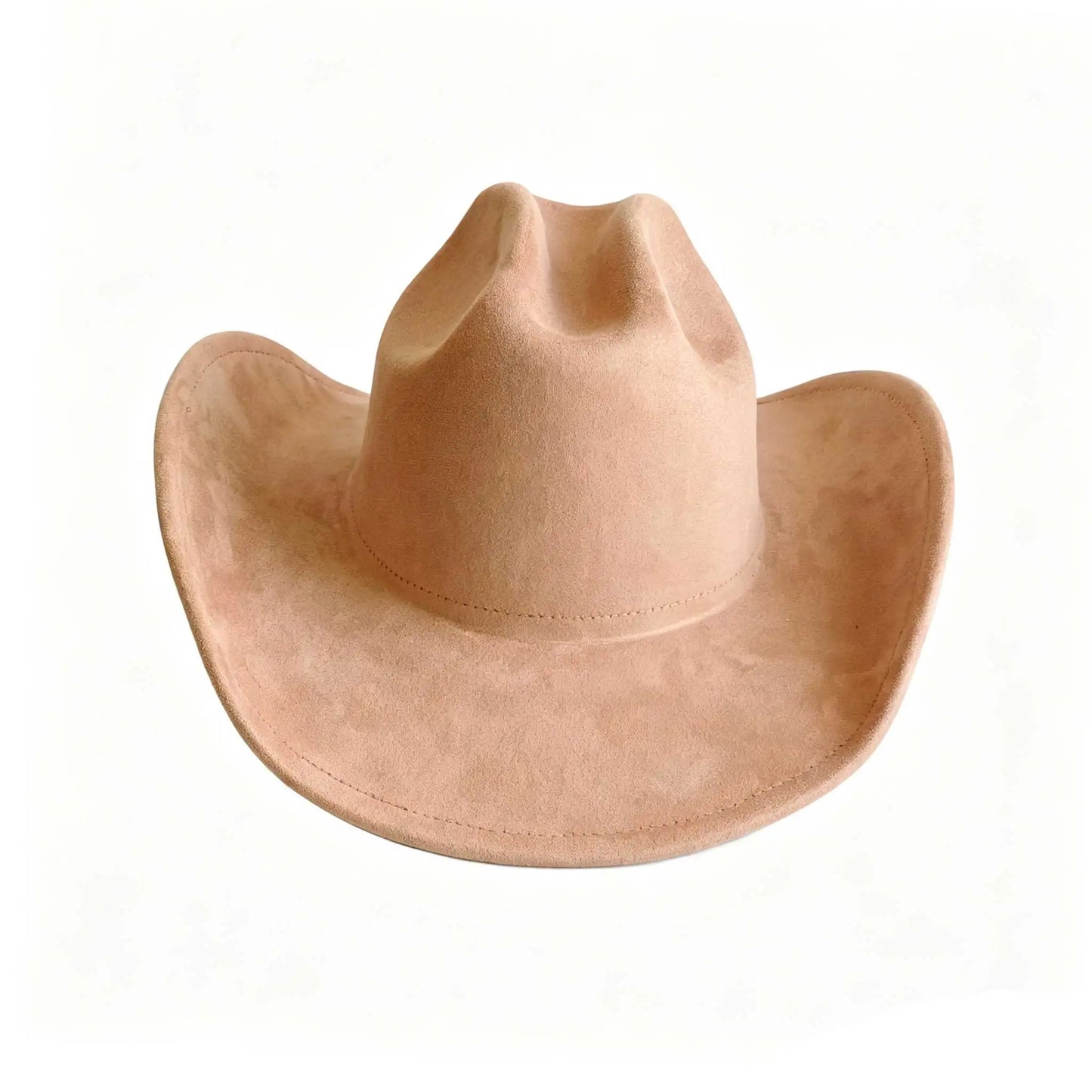 PU Wildleder-Cowboyhut – Breitkrempiger Westernhut für Damen & Herren