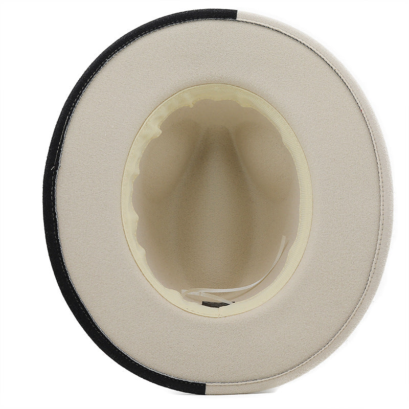 Patchwork Fedora-Hut – Eleganter Breitkrempiger Hut für Damen & Herren