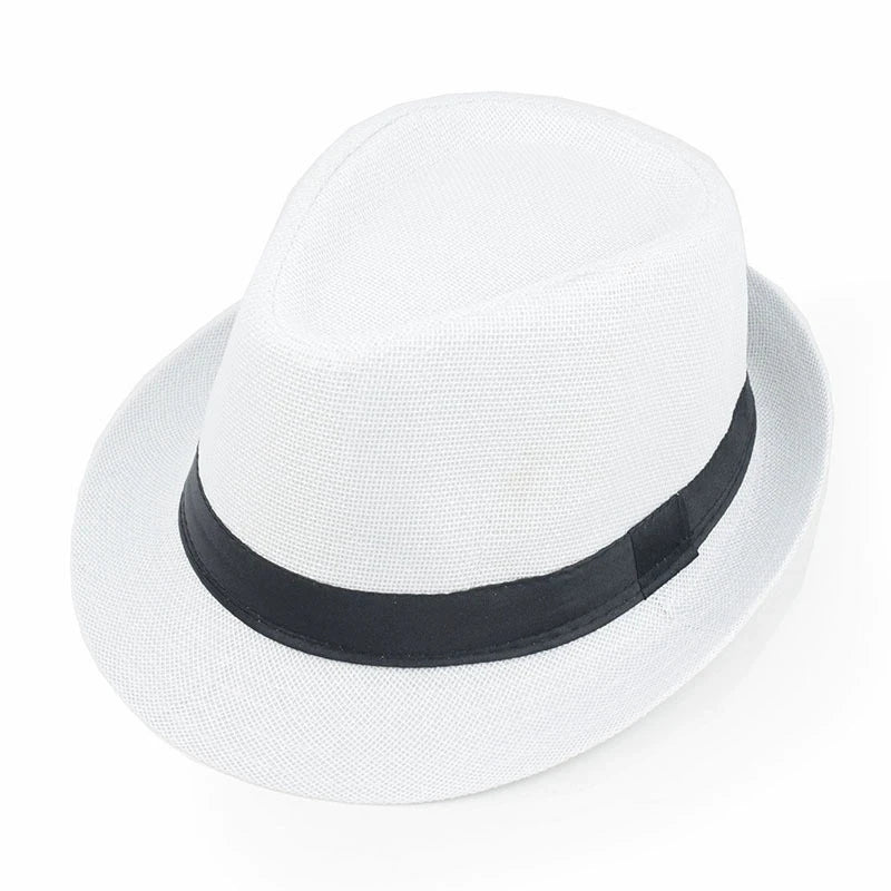 Sommer Leinen-Fedora – Unisex Strand- und Sonnenhut