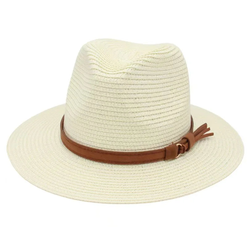 Panama-Strohhut mit Gelbem Band – Atmungsaktiver Sommer-Strandhut