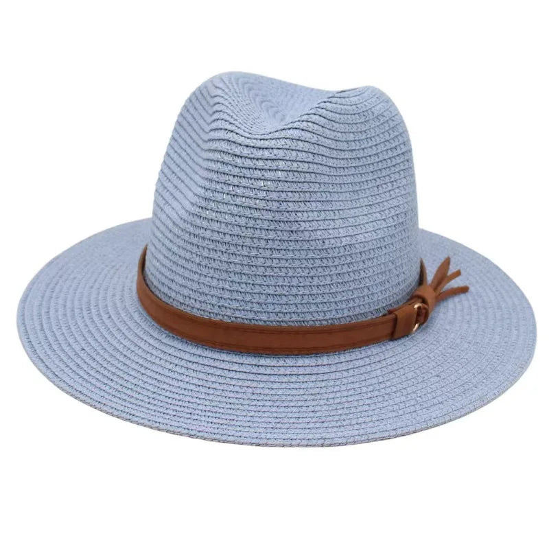 Panama-Strohhut mit Gelbem Band – Atmungsaktiver Sommer-Strandhut