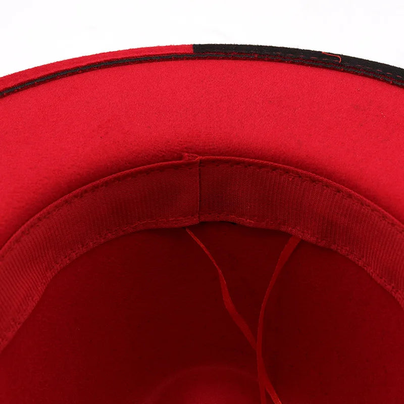 Patchwork Fedora-Hut – Eleganter Breitkrempiger Hut für Damen & Herren