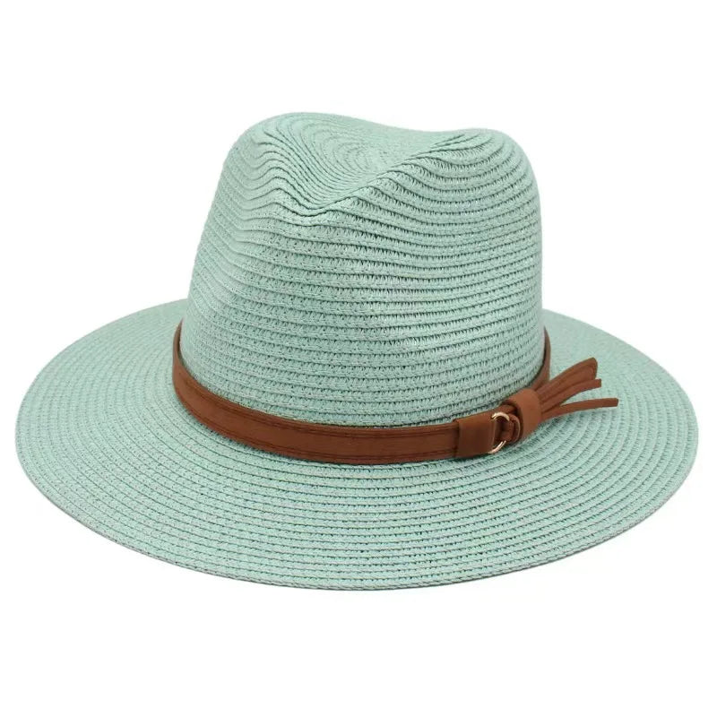 Panama-Strohhut mit Gelbem Band – Atmungsaktiver Sommer-Strandhut