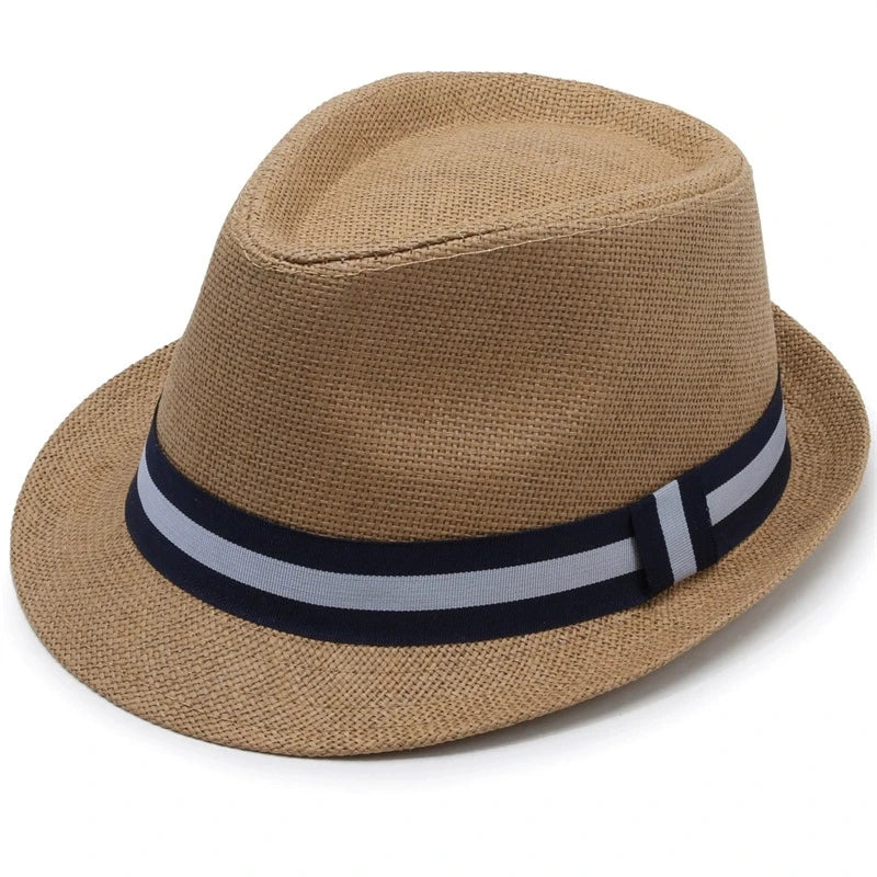 Britischer Stroh-Sonnenhut – Herren Sommer Strand- & Jazzhut