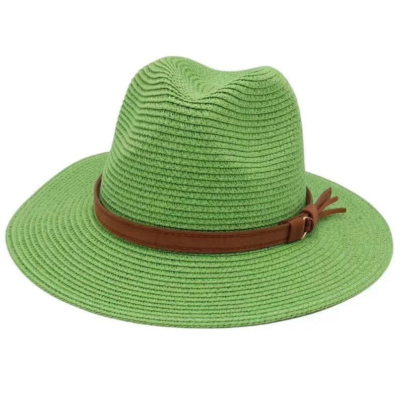Panama-Strohhut mit Gelbem Band – Atmungsaktiver Sommer-Strandhut