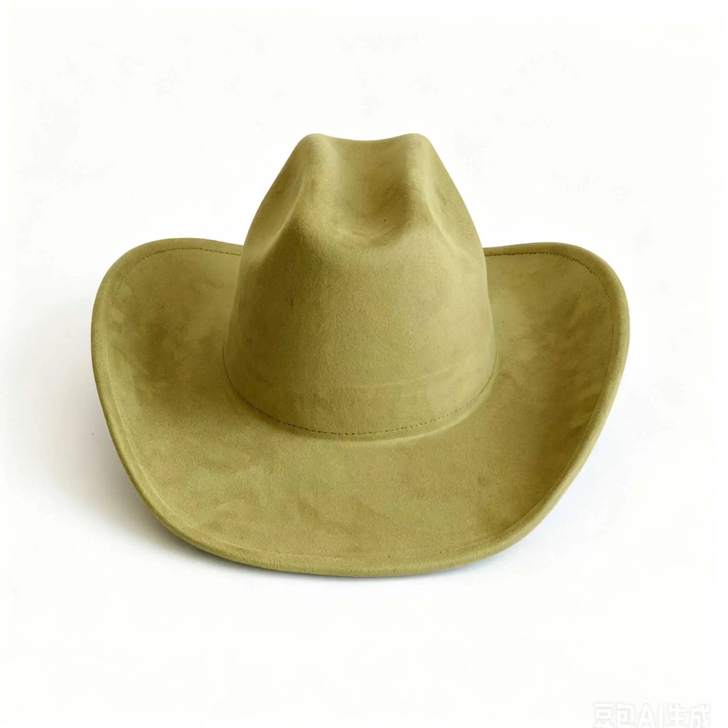 PU Wildleder-Cowboyhut – Breitkrempiger Westernhut für Damen & Herren