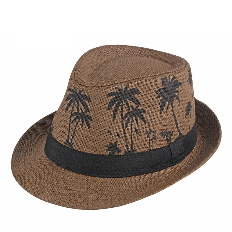Britischer Stroh-Sonnenhut – Herren Sommer Strand- & Jazzhut