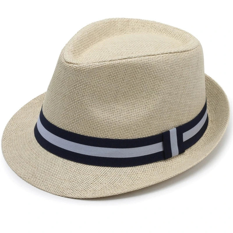 Britischer Stroh-Sonnenhut – Herren Sommer Strand- & Jazzhut