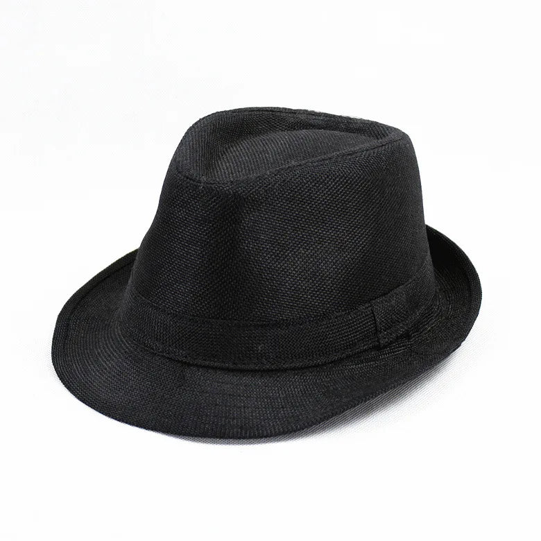 Sommer Leinen-Fedora – Unisex Strand- und Sonnenhut