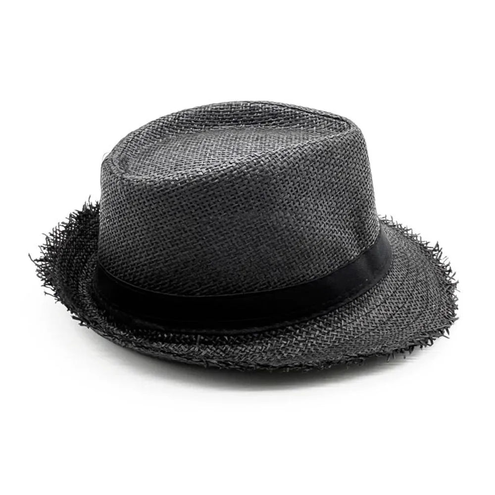 Breitkrempiger Stroh-Cowboyhut – Unisex Sommer-Sonnenhut