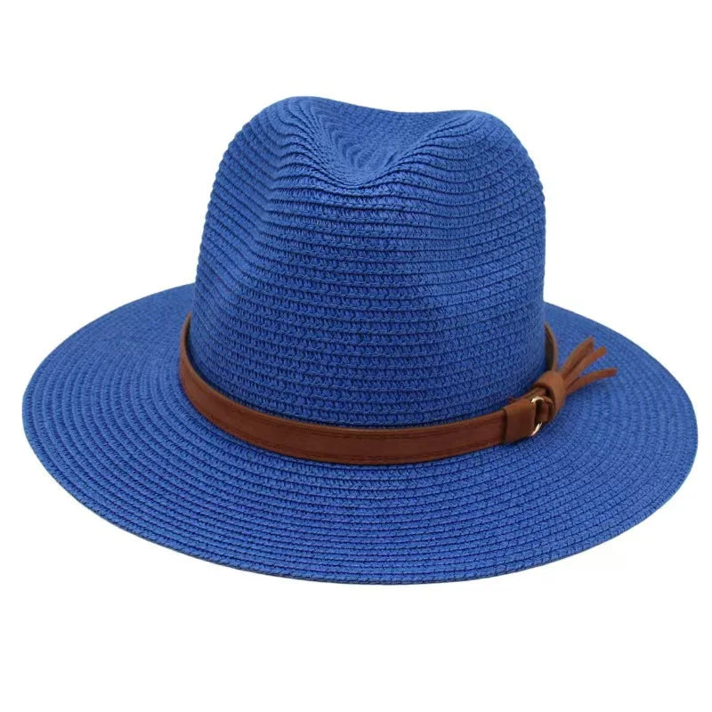 Panama-Strohhut mit Gelbem Band – Atmungsaktiver Sommer-Strandhut