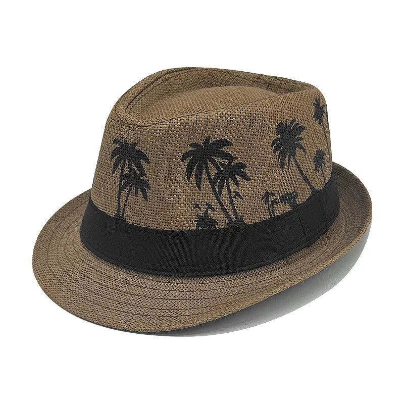 Britischer Stroh-Sonnenhut – Herren Sommer Strand- & Jazzhut