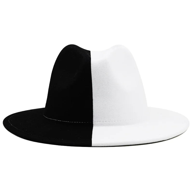 Patchwork Fedora-Hut – Eleganter Breitkrempiger Hut für Damen & Herren