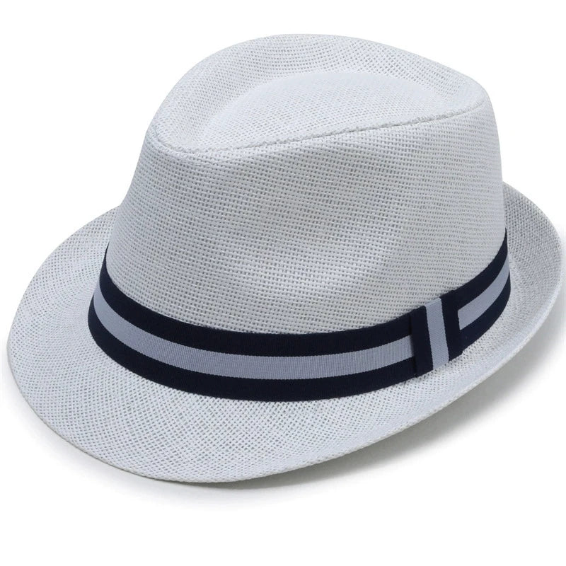 Britischer Stroh-Sonnenhut – Herren Sommer Strand- & Jazzhut