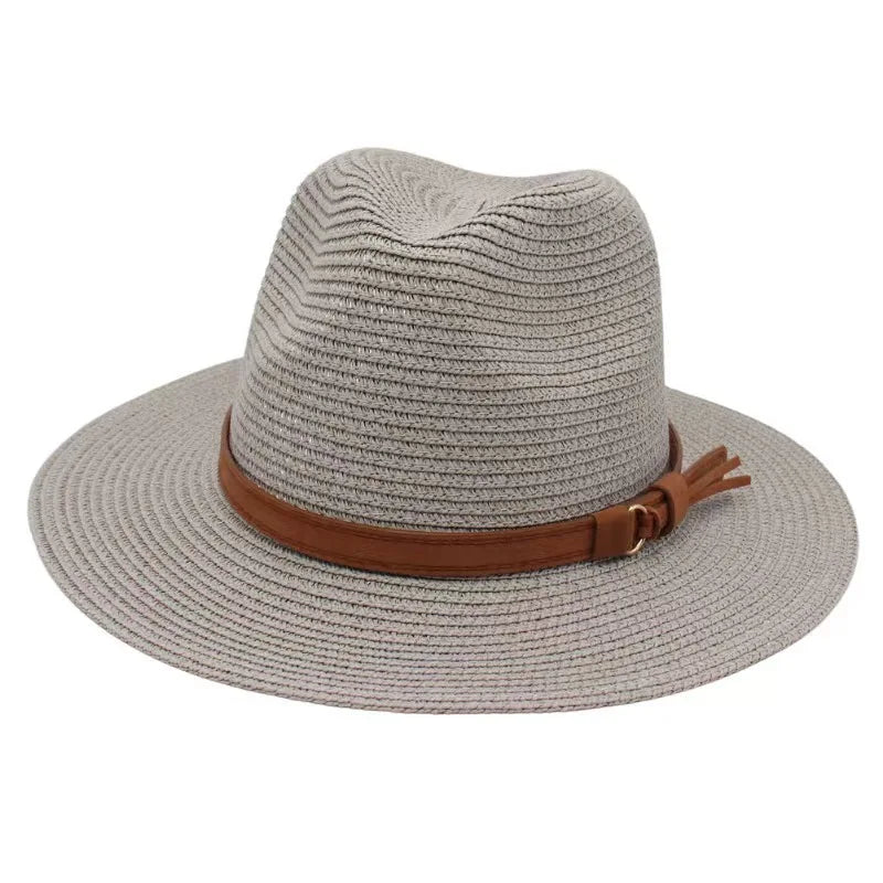 Panama-Strohhut mit Gelbem Band – Atmungsaktiver Sommer-Strandhut
