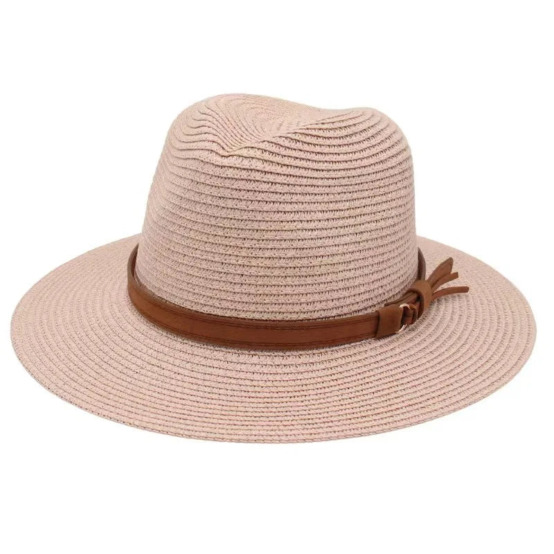 Panama-Strohhut mit Gelbem Band – Atmungsaktiver Sommer-Strandhut