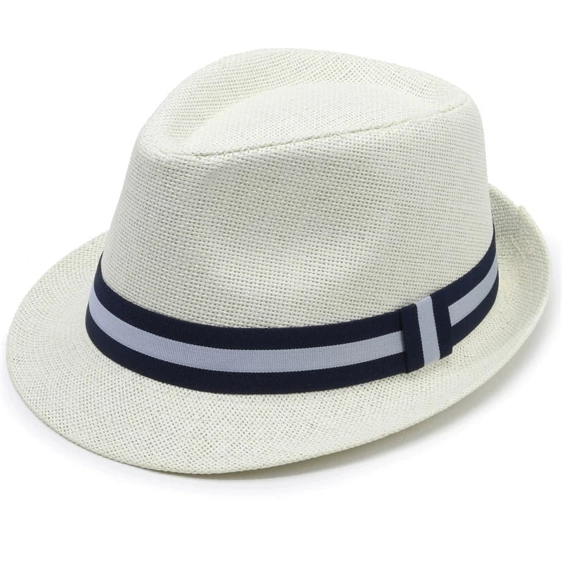 Britischer Stroh-Sonnenhut – Herren Sommer Strand- & Jazzhut