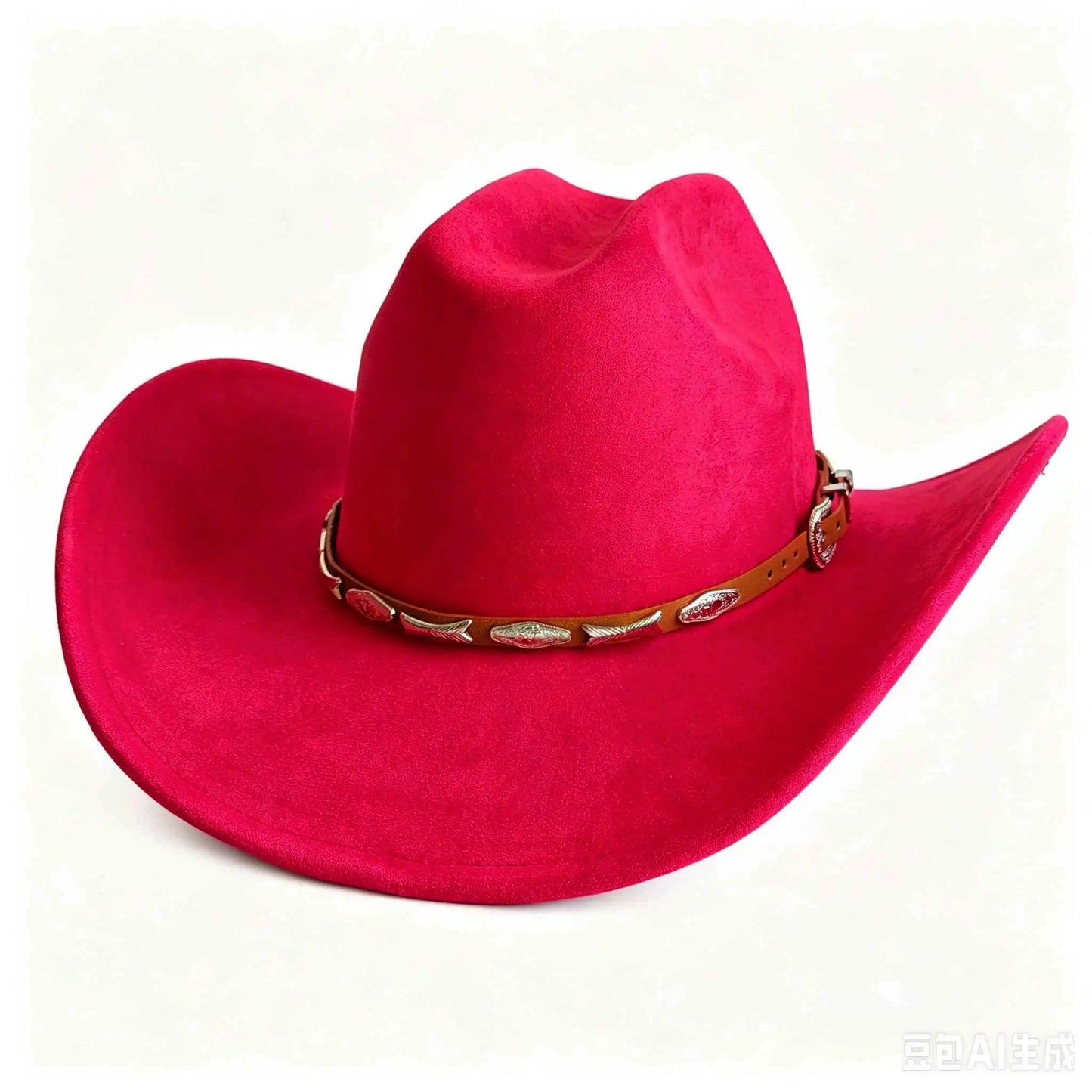 PU Wildleder-Cowboyhut – Breitkrempiger Westernhut für Damen & Herren